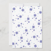 Winter Skiën Sneeuwvlok Bachelorette Party Kaart (Achterkant)