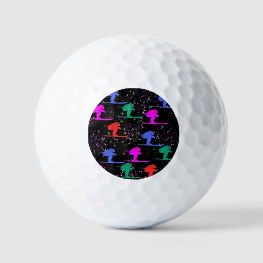 WINTER SKIER GOLFBALLEN (Voorkant)