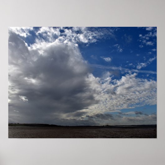 Winter Skies met wolk Poster (Voorkant)
