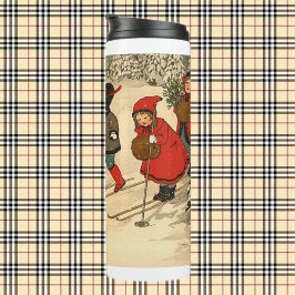 Winter Skiing Coffee Thermosbeker