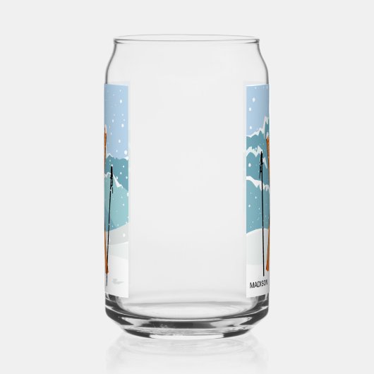 Winter Skiing, douanenaam Blikvorm Glas (Links)