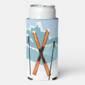 Winter Skiing, douanenaam Seltzer Blikjeskoeler (Seltzer Achterkant)