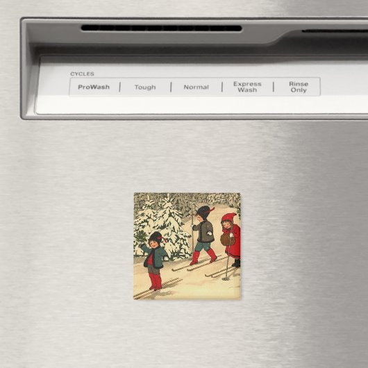 Winter Skiing Magneet (Insitu (Vaatwasser))