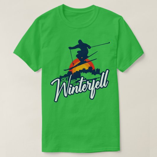 Winter Skiing T-shirt (Design voorkant)