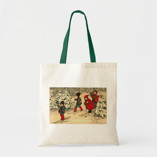 Winter Skiing Tote Bag (Voorkant)