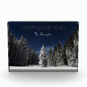 Winter Sky aangepast tekstblok Fotoblokken (Voorkant)