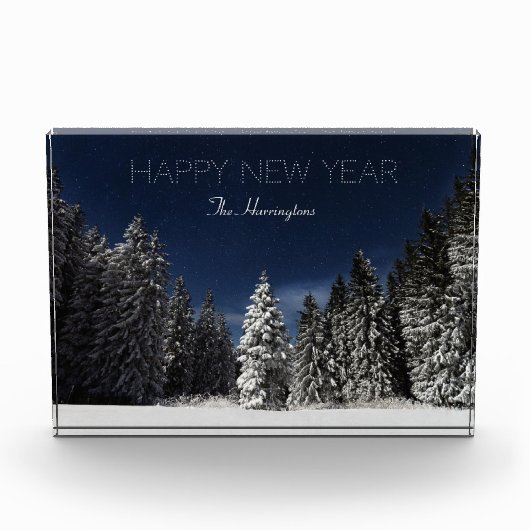 Winter Sky aangepast tekstblok Fotoblokken (Voorkant)