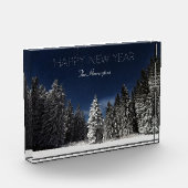 Winter Sky aangepaste tekst fotoblok (Links)