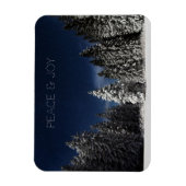 Winter Sky aangepaste tekstmagneet Magneet (Verticaal)