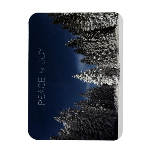 Winter Sky aangepaste tekstmagneet Magneet (Verticaal)