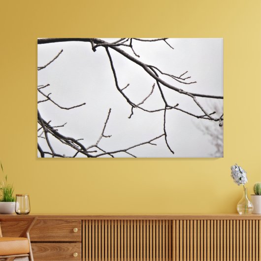 Winter Sky Canvas Kunstdruk (Insitu (Woonkamer))
