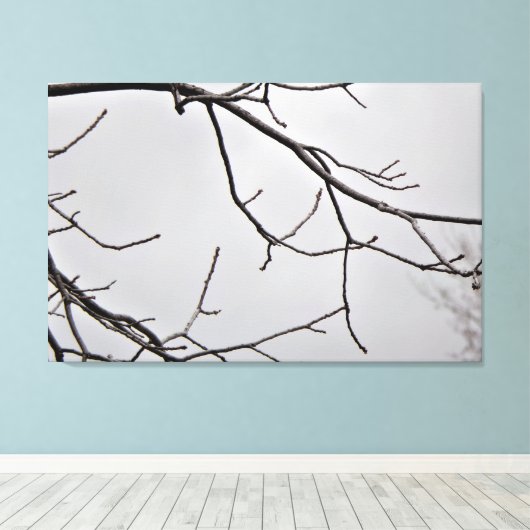 Winter Sky Canvas Kunstdruk (Insitu (Houten vloer))
