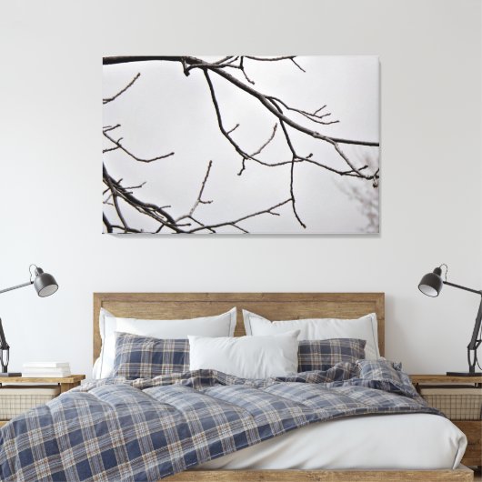 Winter Sky Canvas Kunstdruk Afdruk (Insitu (Slaapkamer))