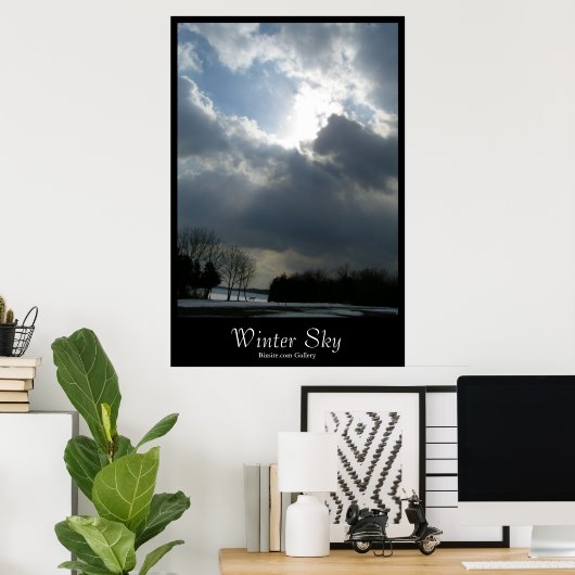 Winter Sky Poster (Thuiskantoor)