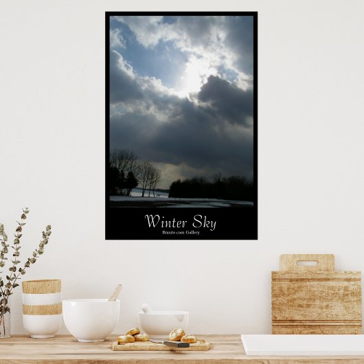 Winter Sky Poster (Keuken)