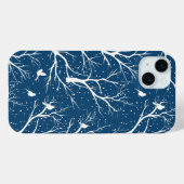  Winter Sky Witte Vogels Sneeuwvlokken Case-Mate iPhone Case (Achterkant (horizontaal))