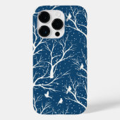  Winter Sky Witte Vogels Sneeuwvlokken Case-Mate iPhone Case (Achterkant)