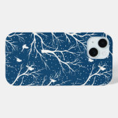  Winter Sky Witte Vogels Sneeuwvlokken Case-Mate iPhone Case (Achterkant (horizontaal))
