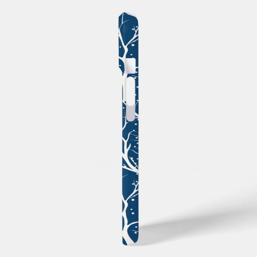  Winter Sky Witte Vogels Sneeuwvlokken Case-Mate iPhone Case (Achterkant / Links)