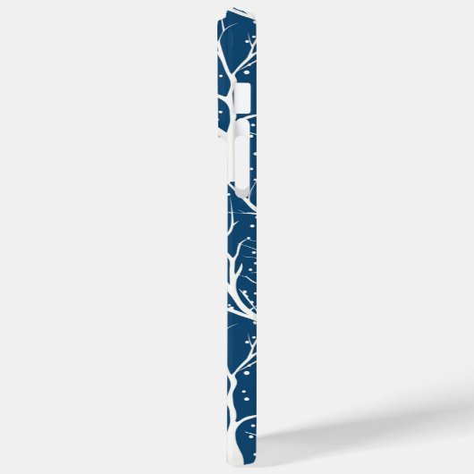 Winter Sky Witte Vogels Sneeuwvlokken Case-Mate iPhone Case (Achterkant / Links)