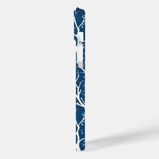  Winter Sky Witte Vogels Sneeuwvlokken Case-Mate iPhone Case (Achterkant / Links)