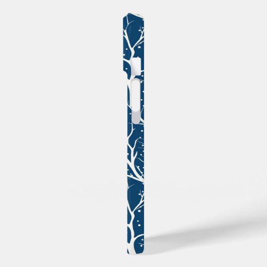  Winter Sky Witte Vogels Sneeuwvlokken Case-Mate iPhone Case (Achterkant / Links)