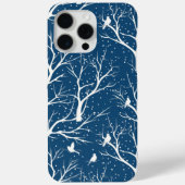 Winter Sky Witte Vogels Sneeuwvlokken Case-Mate iPhone Case (Achterkant)