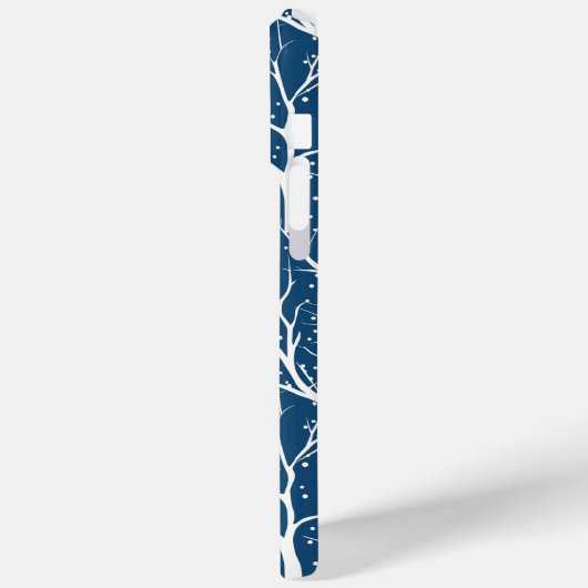 Winter Sky Witte Vogels Sneeuwvlokken Case-Mate iPhone Case (Achterkant / Links)