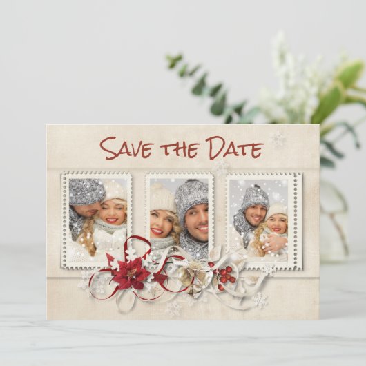 Winter Sla de datum op Kaart (Staand voorkant)