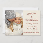 Winter Sla de datum op Kaart (Achterkant)