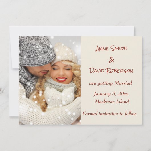 Winter Sla de datum op Kaart (Achterkant)