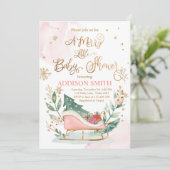 Winter Slaaigh kerst Merry Little Baby shower Kaart (Staand voorkant)