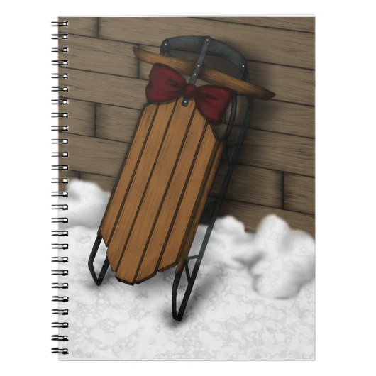 Winter Sled Notitieboek (Voorkant)
