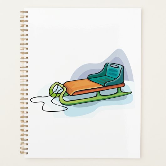 Winter slee fun sneeuwslee planner (Voorkant)