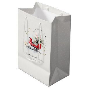 Winter slee zijn koud buiten Neutrale baby shower Medium Cadeauzakje