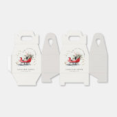 Winter Sleigh Its Cold Outside Neutral Baby Shower Bedankdoosjes (Uitgevouwen)