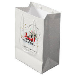 Winter Sleigh Its Cold Outside Neutral Baby Shower Medium Cadeauzakje