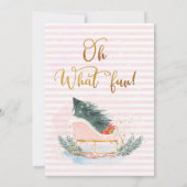 Winter Sleigh Oh, wat leuk de eerste uitnodiging v (Achterkant)