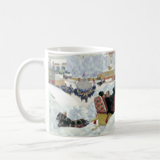 Winter Sleigh Ride kerstkoffie Mok (Links)