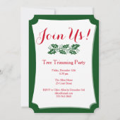 Winter Sleigh Ride Mountain met kerstWaterverf Kaart (Achterkant)