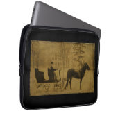 Winter Sleigh Ride — Project Bag Laptop Sleeve (Voorkant Rechts)
