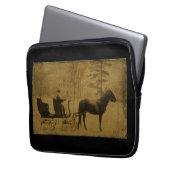 Winter Sleigh Ride — Project Bag Laptop Sleeve (Voorkant Links)