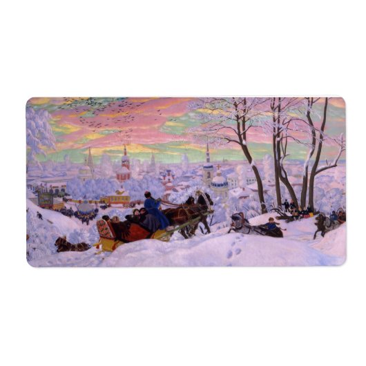 Winter Sleigh - Shrovetide Holiday Etiket (Voorkant)