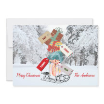 Winter Sleigh Snow Classic  Vrolijk Kerstfeest