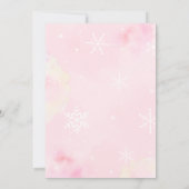 Winter Sleigh Snowflakes Kerstfeest Kaart (Achterkant)