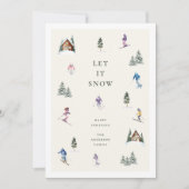 WINTER SLOPES  FEESTDAGENKAART (Voorkant)