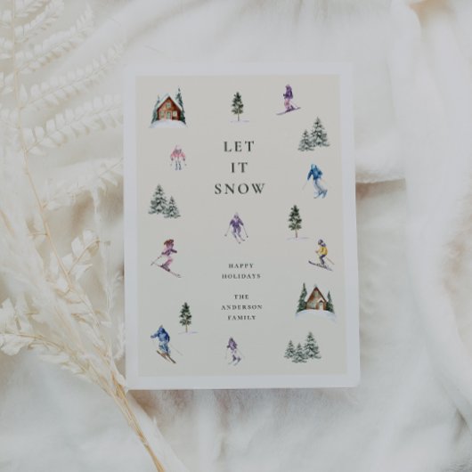 WINTER SLOPES  FEESTDAGENKAART