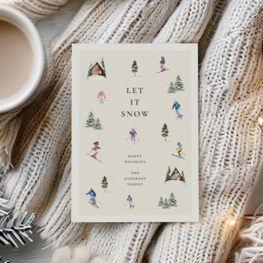 WINTER SLOPES  FEESTDAGENKAART