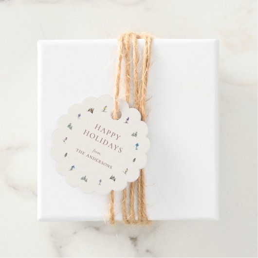 WINTER SLOPES Holiday Bedankjes Labels (In situ)