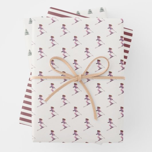 WINTER SLOPES Holiday Inpakpapier Vel (In situ)